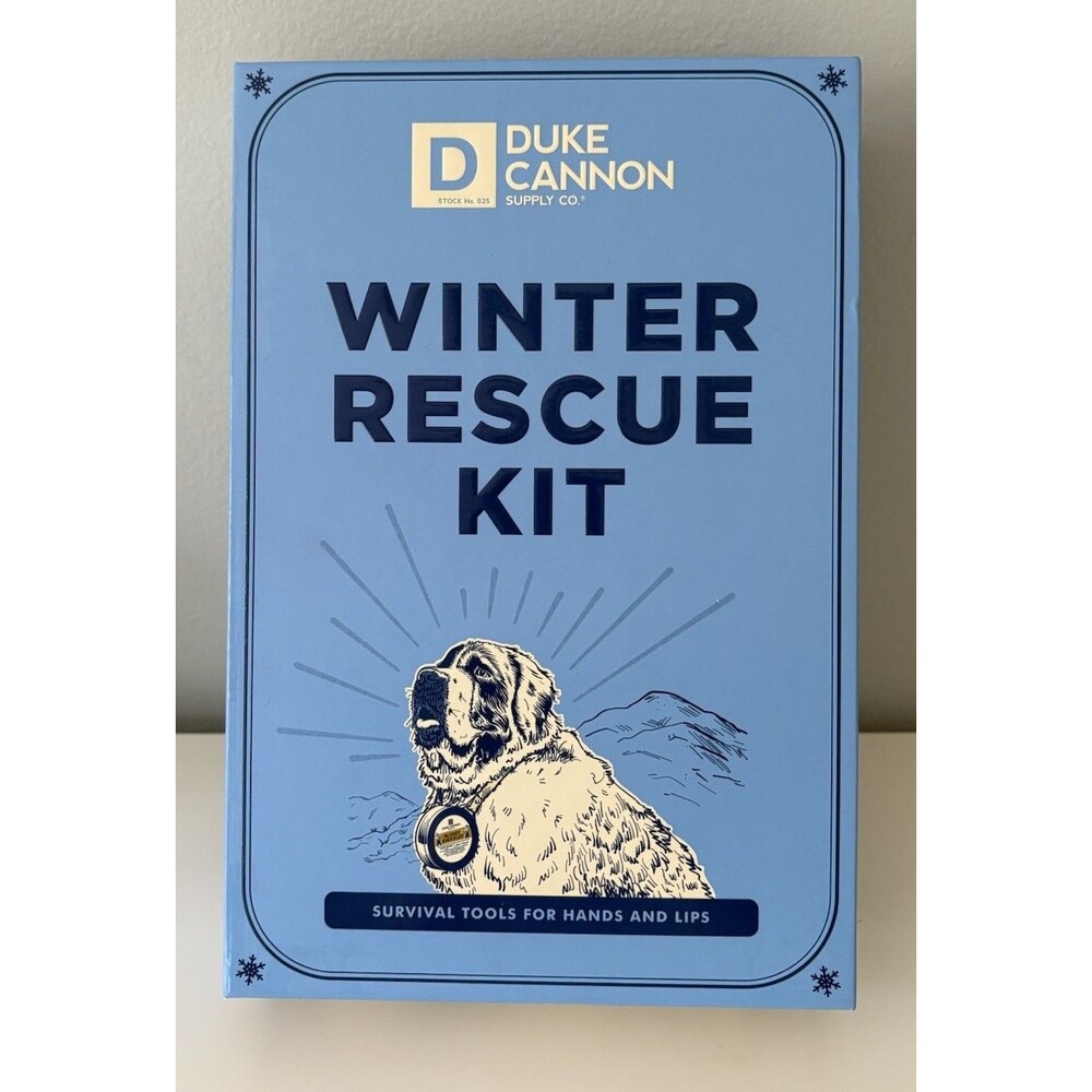 Duke Cannon Winter Rescue Kit Bloody Knuckles Hand Lip Balm Fragrance Free Gift